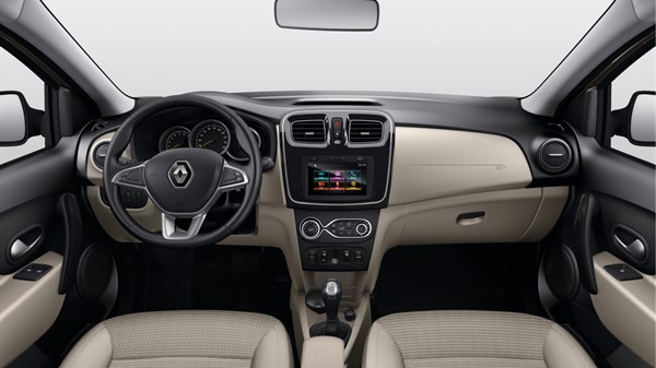 Renault Logan - height adjustable steering wheel
