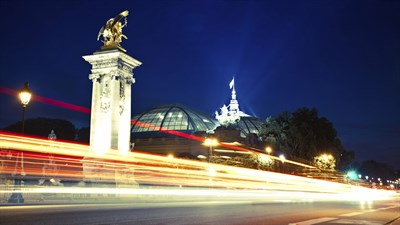 Leading lights at night